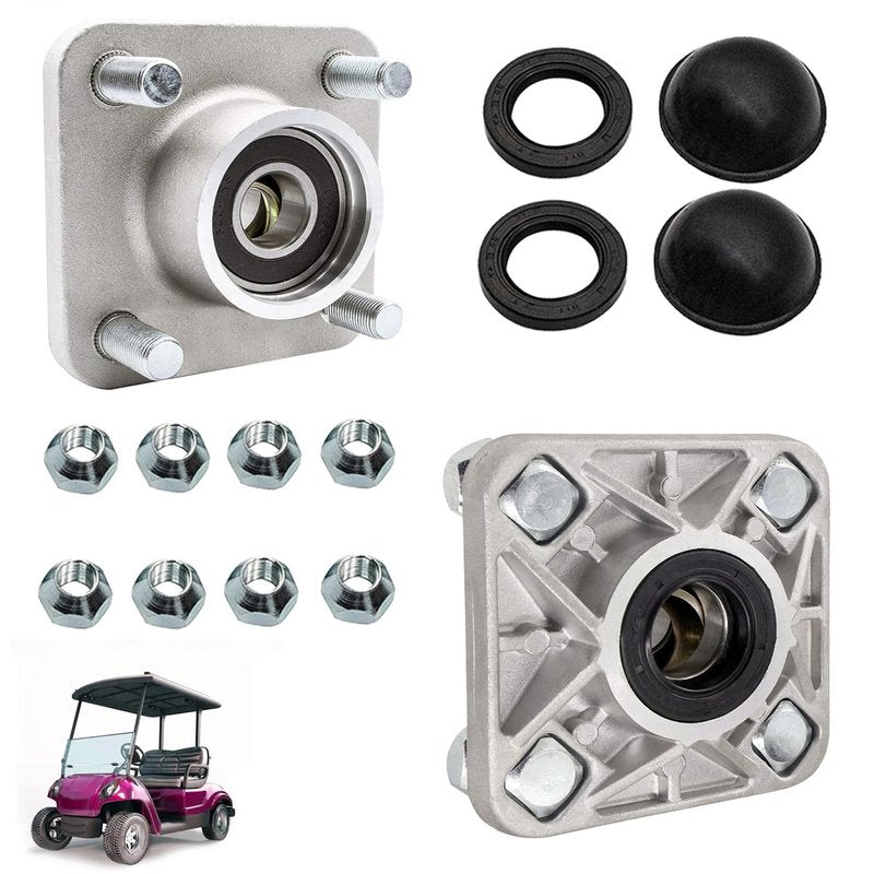 DRIVE UP 2 PCS Golf Cart Front Wheel Hubs Fits for Yamaha G2/G8/G9/G14/G16/G19/G22/G29 Drive Golf Carts, OEM JG5-WF511-10-00 JG5-WF511-00