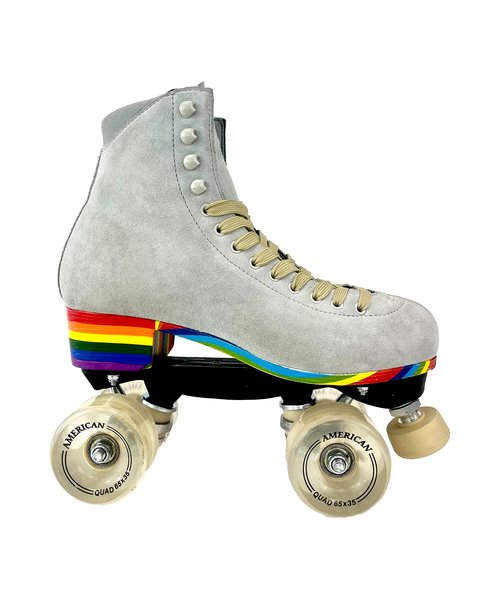 A American Athletic Roller Skate- All ONE Quad Roller Skate, Womens Size 10/ Mens 9, Tan