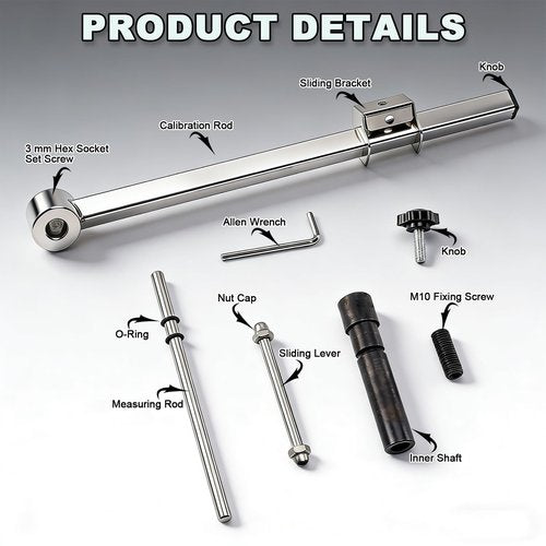 BreezyBloom Derailleur Hanger Alignment Gauge, Bicycle Repair Tools for 16''-29'' for MTB, Road Bikes