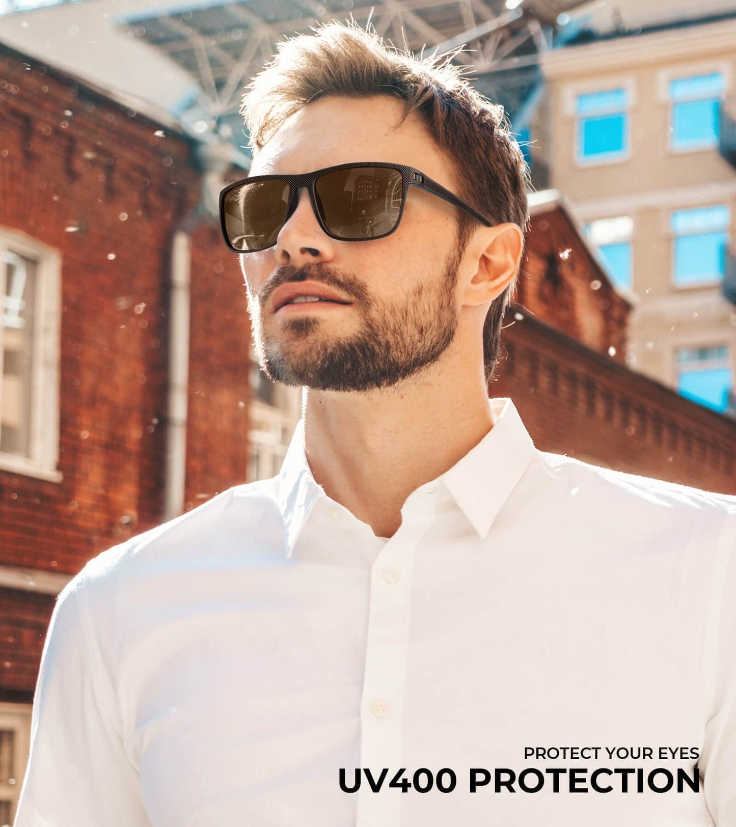 KALIYADI Polarized Sunglasses Men, Lightweight Mens Sunglasses Polarized UV Protection Driving Fishing Golf (Black/Brown/Dark Blue&Grey)