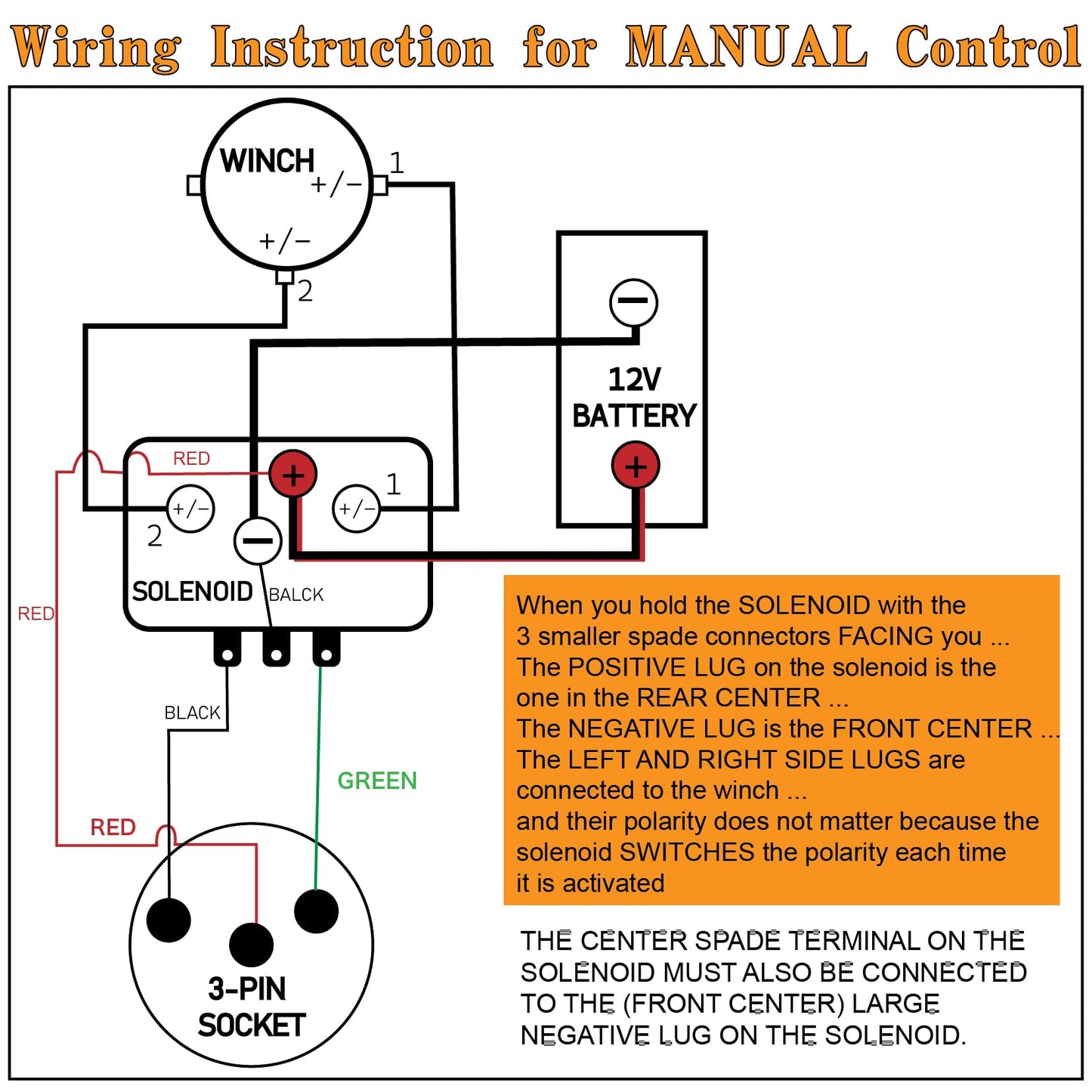 Torkettle 12V 500A Winch Solenoid Contactor Relay and Box for 8000lbs-17000lbs ATV UTV Winches