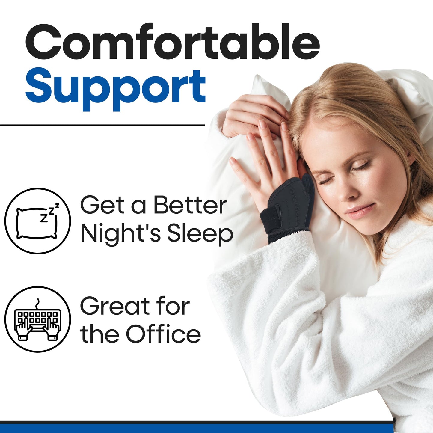 Thumb Splint & Wrist Brace | Carpal Tunnel Wrist Splint with Trigger Thumb Brace Spica | Stabilizer & Support For Tendonitis Pain, Arthritis, CMC, Tenosynovitis, De Quervain Women Men SM/MED LEFT HAND