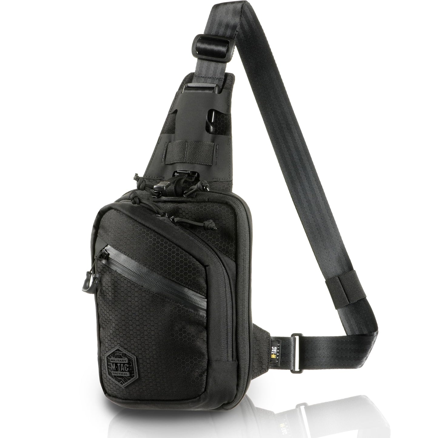 M-Tac Elite Tactical Sling Bag for Men - Crossbody Bag - Concealed Carry Chest Bag - Black Sling Backpack