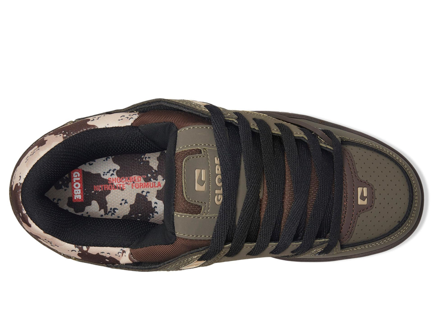 Globe Men's Fusion Mud/Camo 7 Medium
