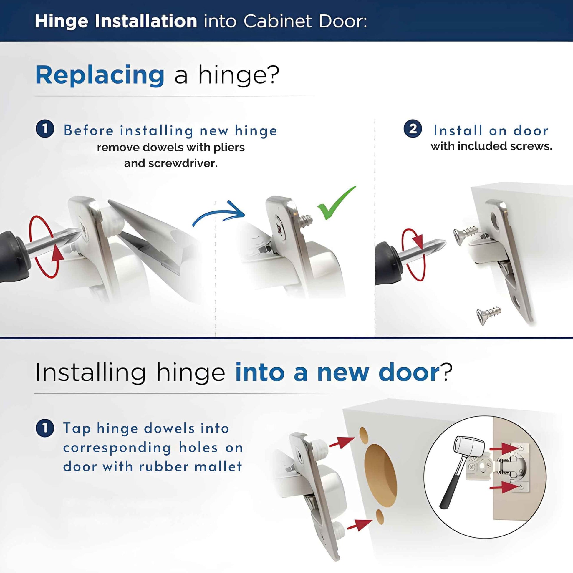 Burks Hinges 10 Pack 1/2'' Overlay Soft Close Hinges for Kitchen Cabinets - Stainless Steel, Anti-Rust, Self Closing Concealed Hinges, Installation Instruction and Screws Included