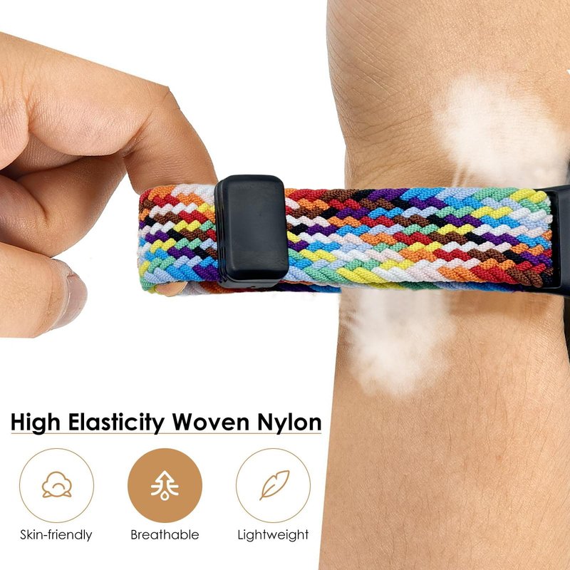 Gittos Nylon Watch Strap for Redmi Watch 5/4 Nylon Replacement Band Compatible with Xiaomi Smart Band 9 Pro/8 Pro