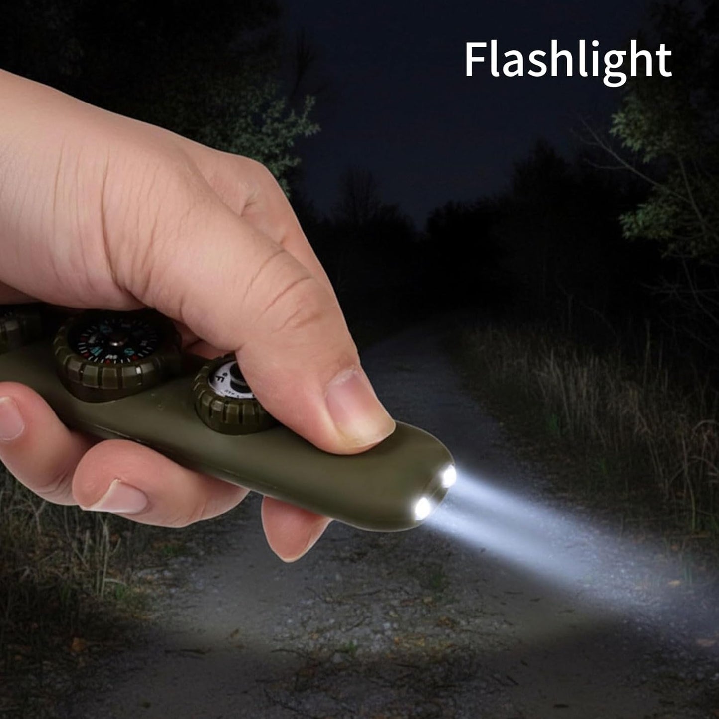 Skiennix Multifunctional Survival Whistle - Emergency Safety Gear with Compass & Thermometer | Ideal for Hiking, Camping, Boating