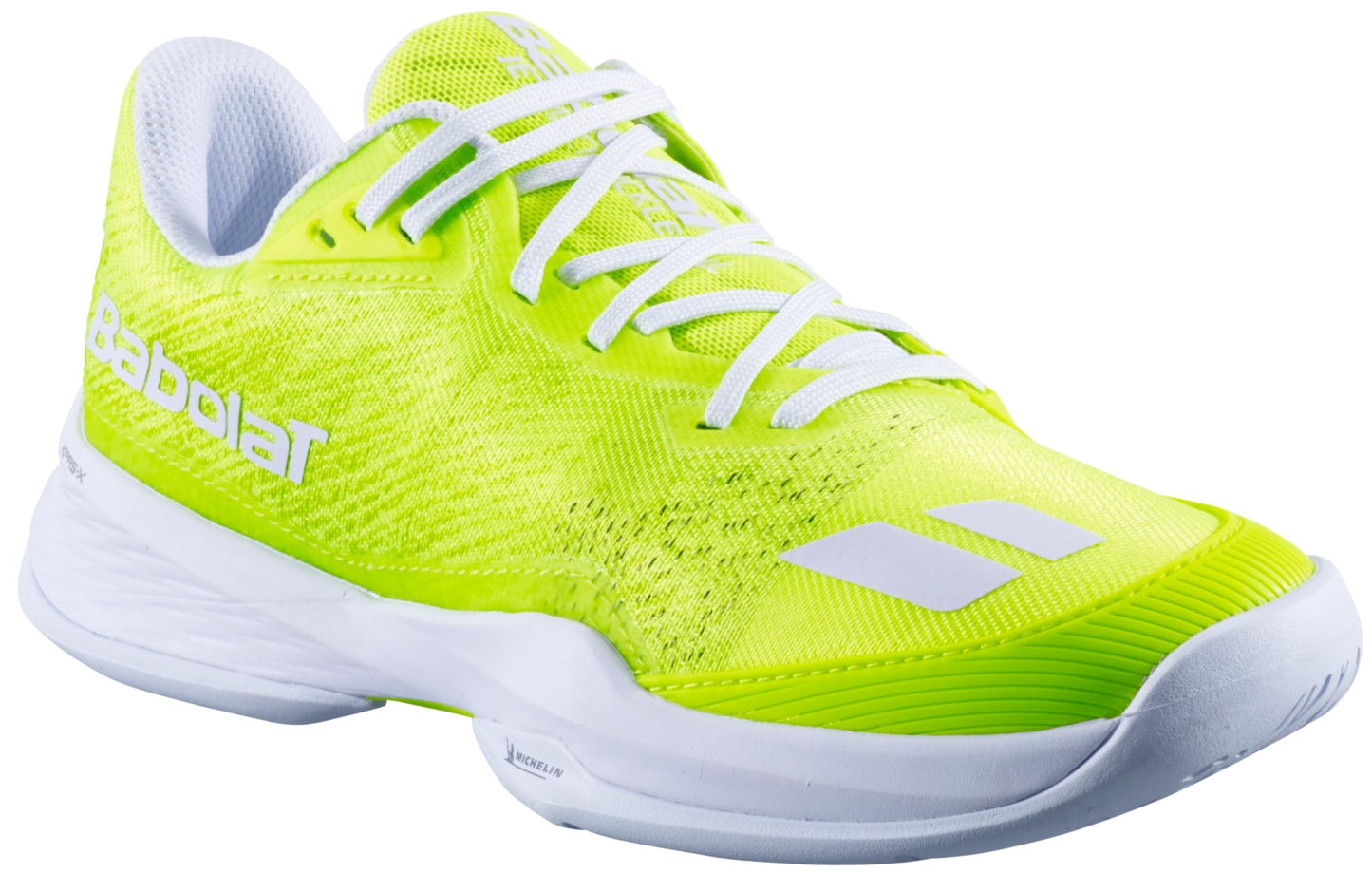 Babolat Women’s Jet Mach Pickleball Shoes, Fluo Yellow/White (US Women's Size 9)