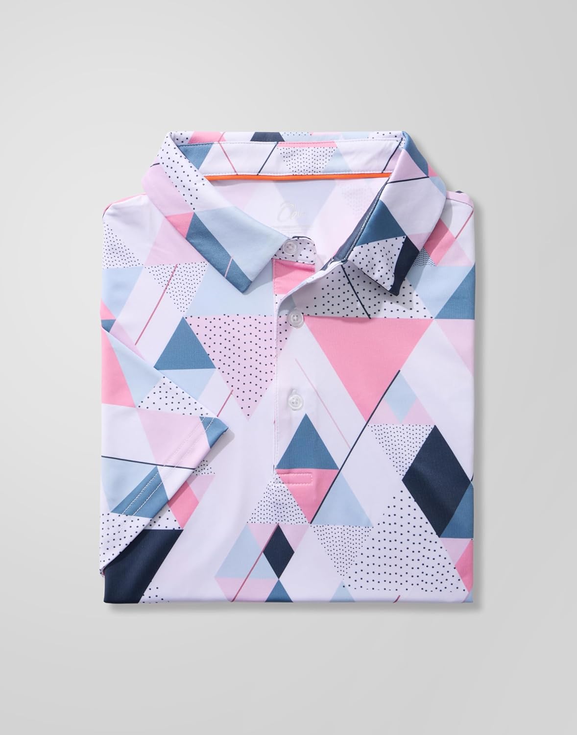 Obla Men's Golf Polo Shirt - Short Sleeve Moisture-Wicking Performance | Casual Print Design
