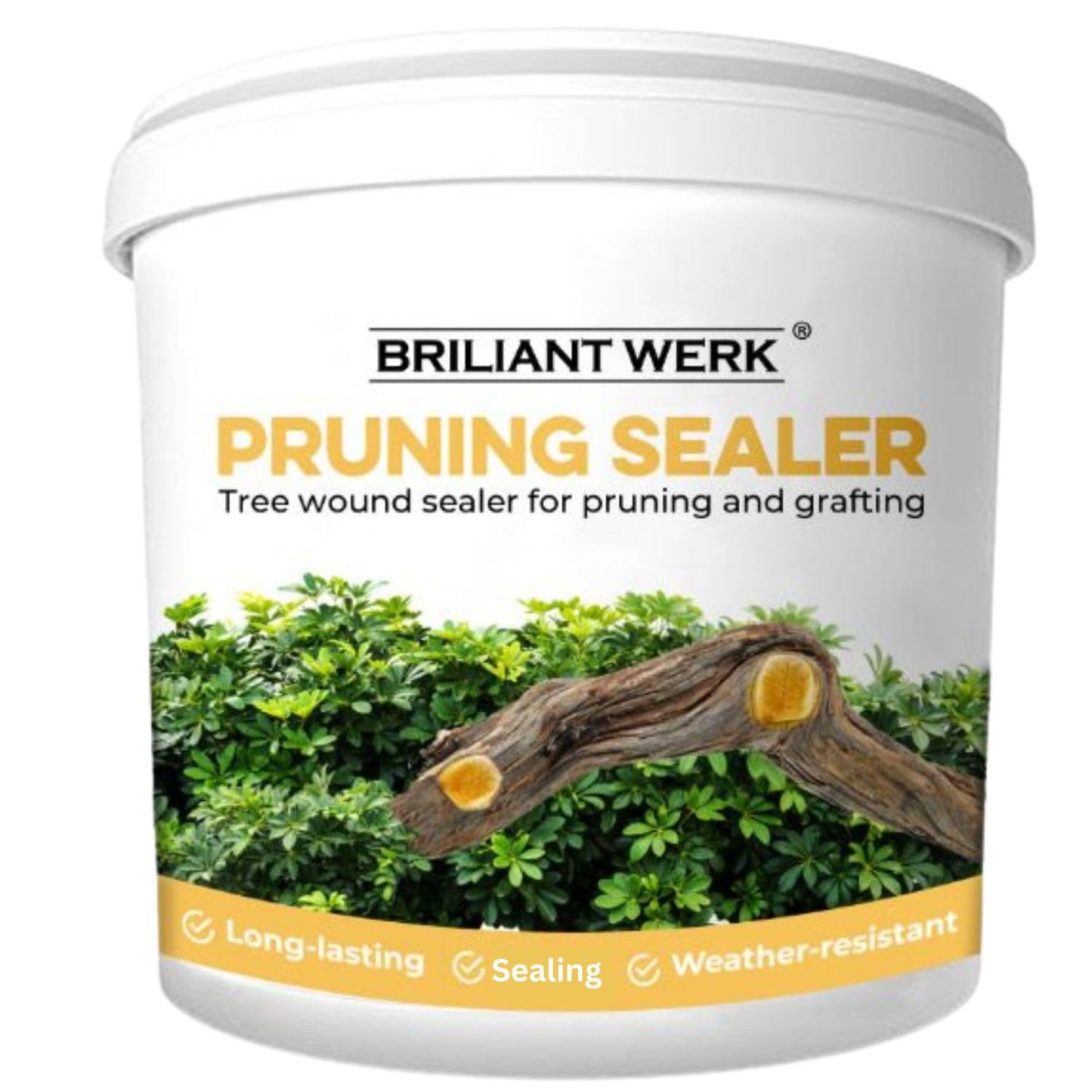 Briliantwerk 28 oz Transparent Tree Pruning Sealer - Tree Wound Sealer - Protective Coating for Pruning Cuts & Grafting Ideal for Tree Bark & Branch Care