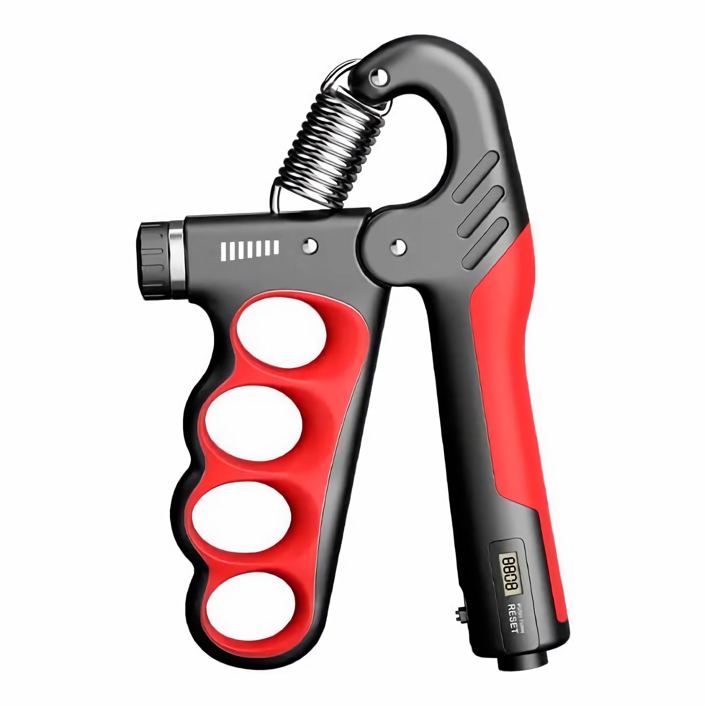 Grip strength trainer, adjustable hand grip strengthener, Durable Adjustable Resistance 5-100KG With Digital Counter, ergonomic design, high-strength spring, perfect hand (GRAY)