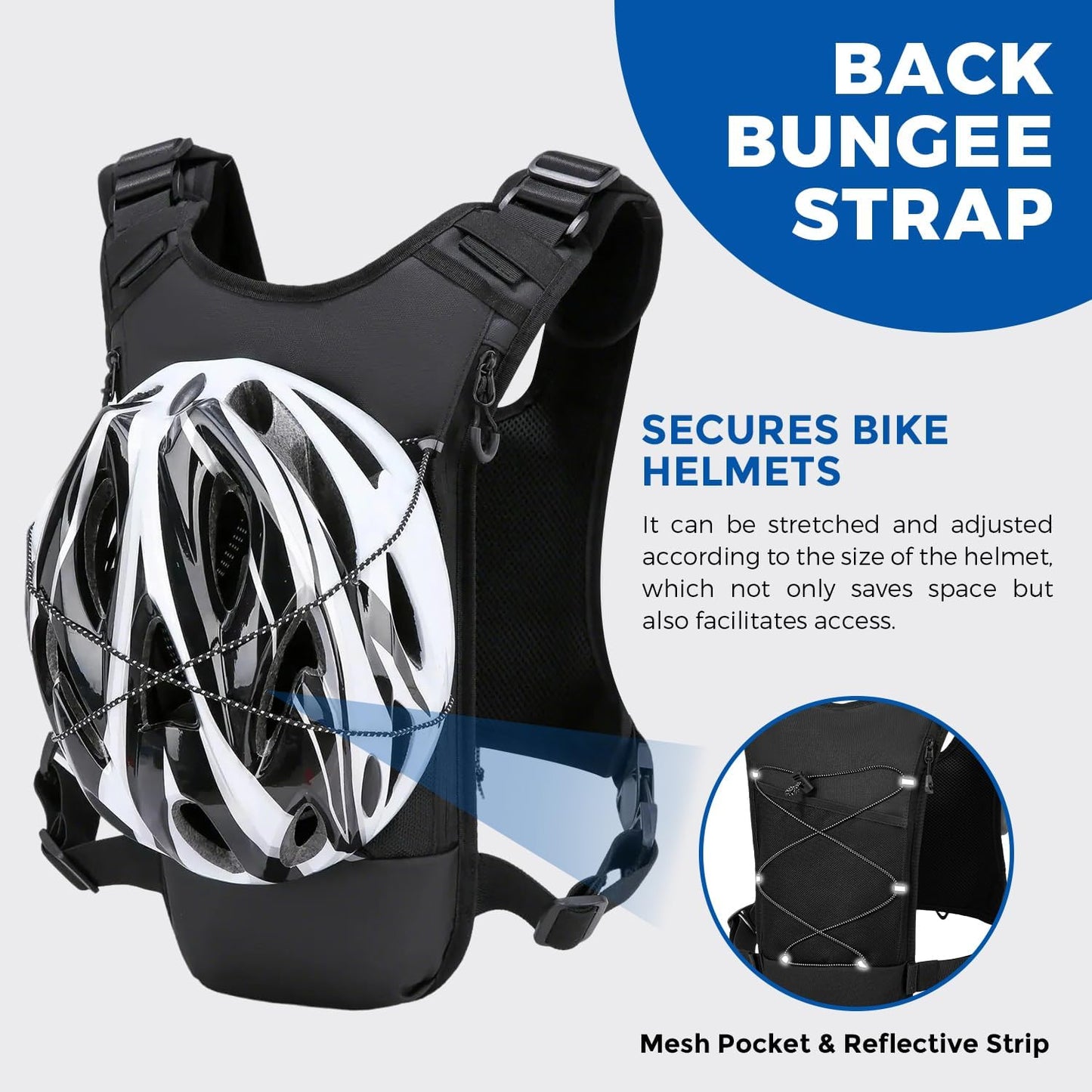 USA Original Patent Hydration Vest Backpack - Lightweight 2.0L Water Bladder Daypack for Hiking & Running