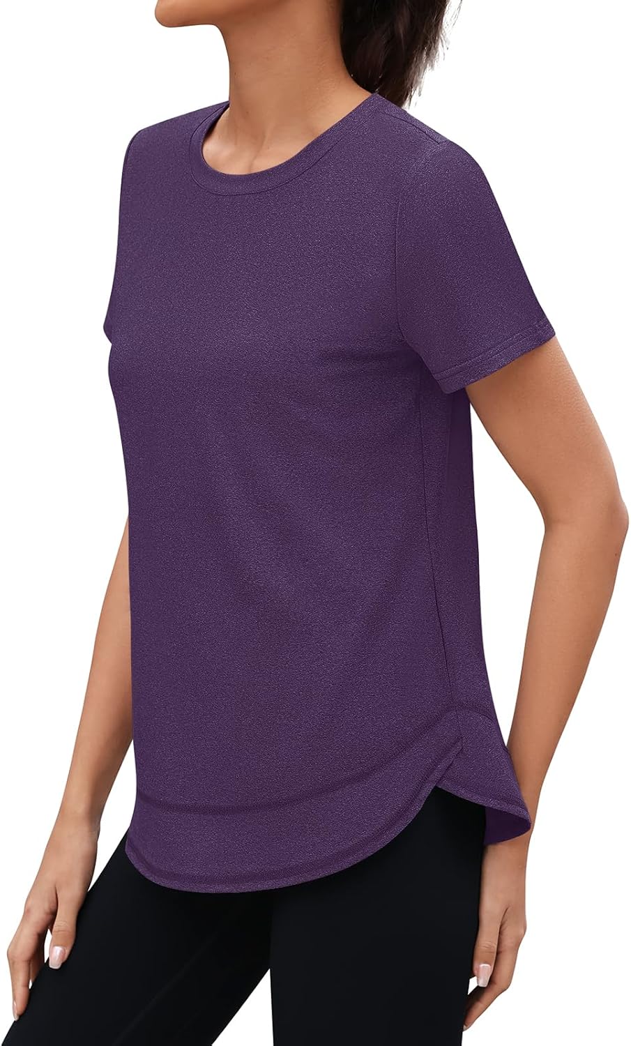 Skiennix Women's Workout Tops - Short Sleeve Crewneck Yoga & Running Shirts | Quick Dry, S-3XL