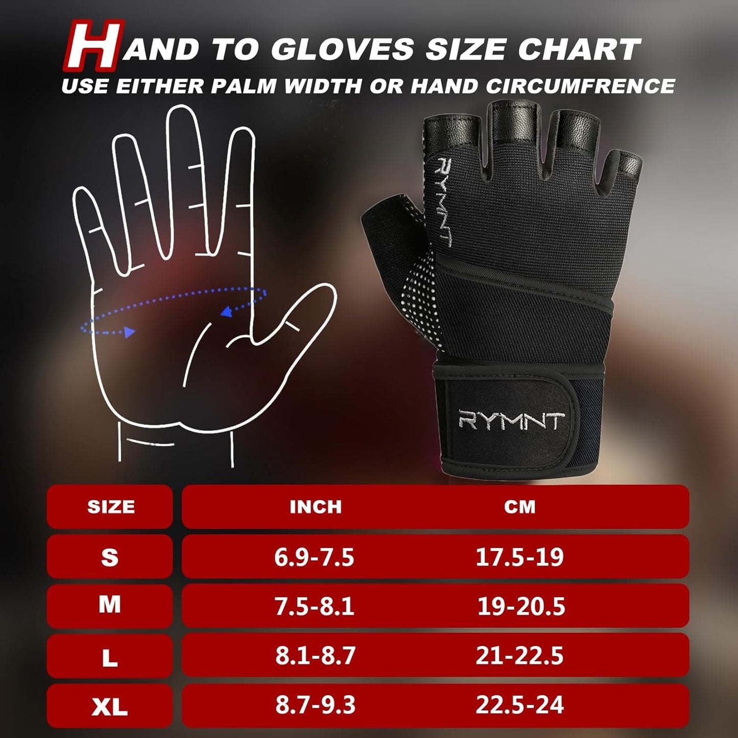 Skiennix Workout Gloves - Wrist Wrap Support & Full Palm Protection for Weightlifting | Unisex Fitness Gear