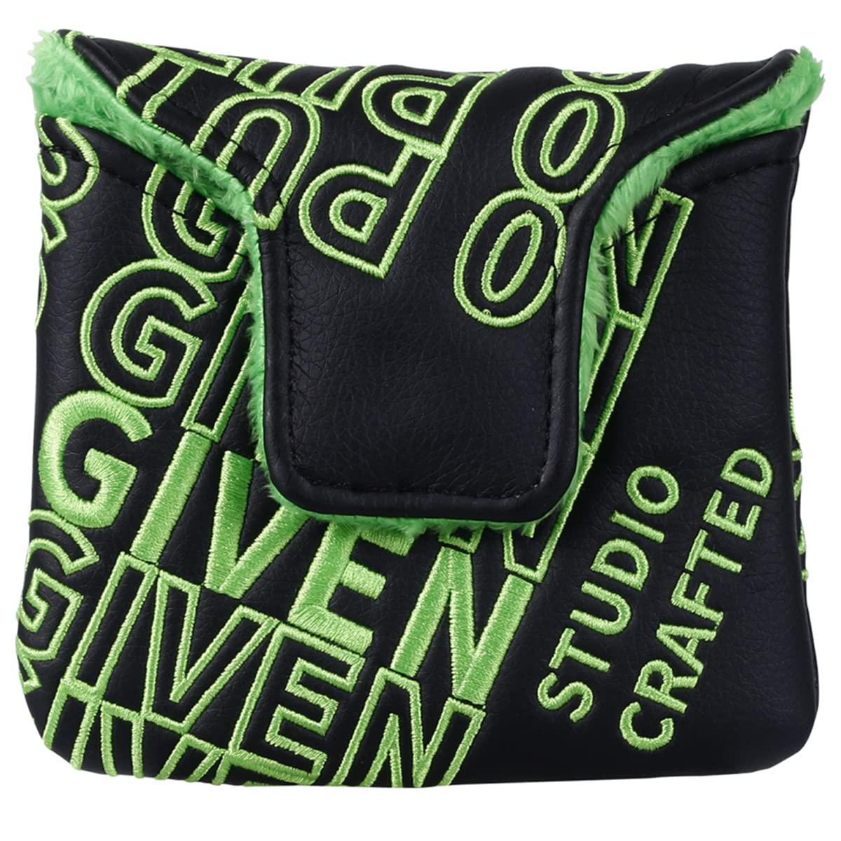 Studio Crafted 0 Putts Given Golf Putter Cover Square Mallet Magnetic (Black)
