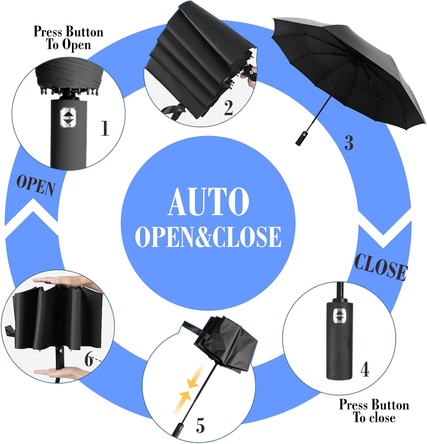 XLINGZA Beach Umbrella - UPF 50+ Protection with Adjustable Universal Clamp - Perfect for Outdoor Use