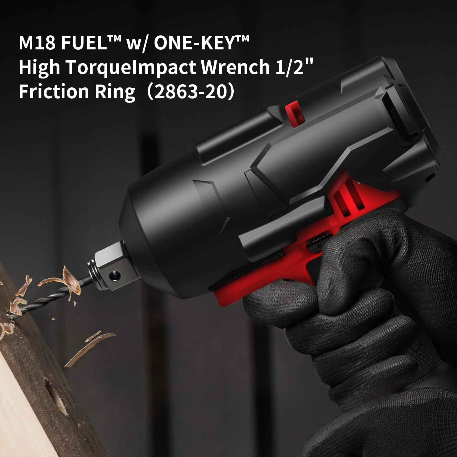 ISDOHS 49-16-2864 M18 High Torque Impact Wrench Protective Rubber Boot Fits For 2864-20 2863-20 2862-20 M18 Fuel High Torque Impact Wrench