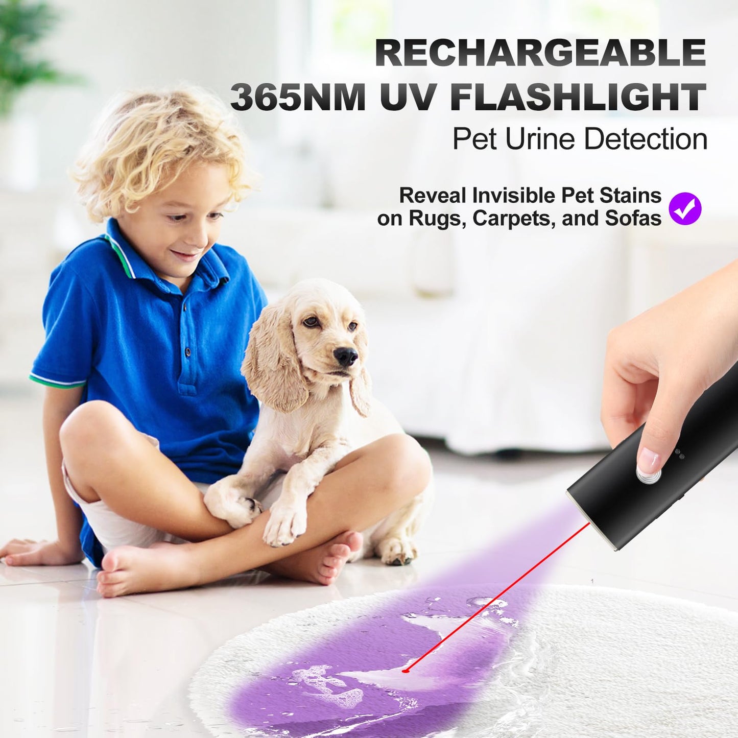irillaNove EDC Flashlight, 1000 Lumens Pocket Flashlight with Class 1 Red Laser, UV and White LED Combo, Rechargeable Flat Flashlight for Outdoors, Emergency, Pet Urine Detection