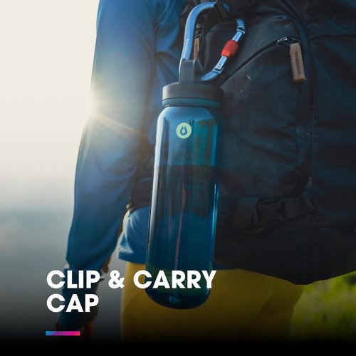 HydraPak Recon Clip & Carry Water Bottle - Eco-Friendly 24oz/32oz, BPA-Free, Tethered Cap