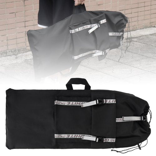 Tobefore Large Skateboard Backpack - Fits 30 Inch & Oversize Skateboards up to 33", Waterproof Durable Skate Bag with Adjustable Shoulder Strap, Outer Pocket & Reflective Zipper Chain