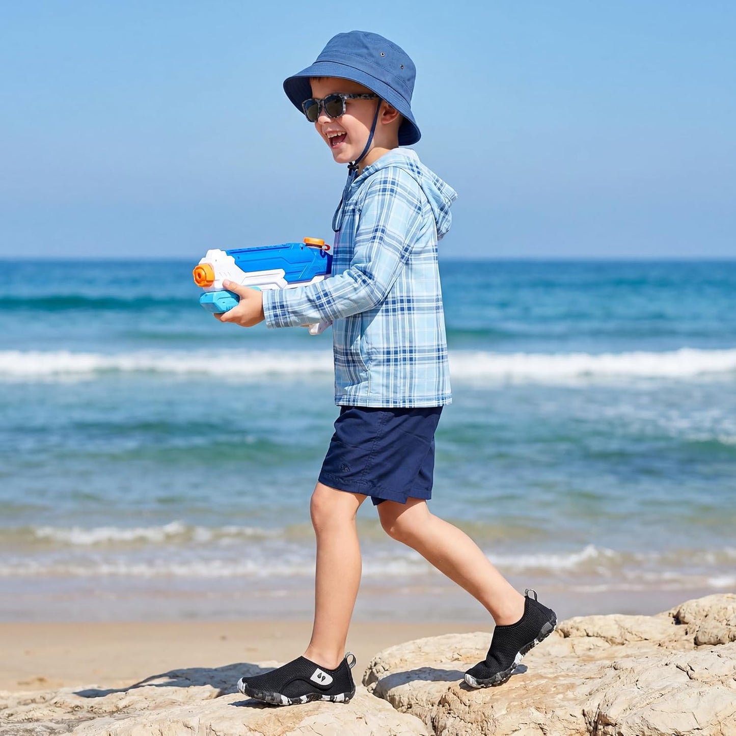 Stelle Toddler Water Shoes - Non-Slip Barefoot Swim & Beach Footwear for Kids | Ideal for Hiking & Pool Fun