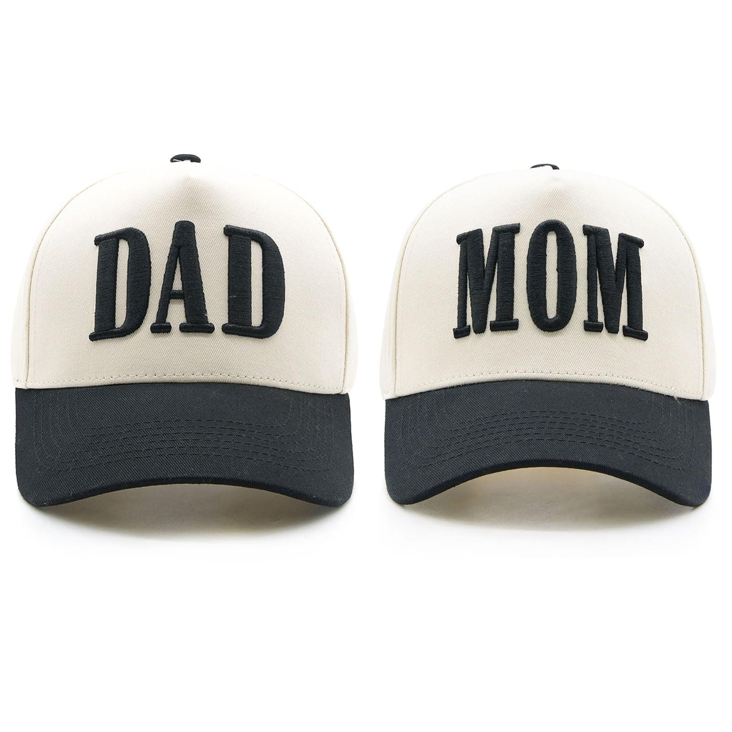 YQZUWUXE Mom and Dad Hats, New Parents Gifts for Couples, Baby Pregnancy Announcement Trucker Hat for Men Women Trendy Baseball Cap Black