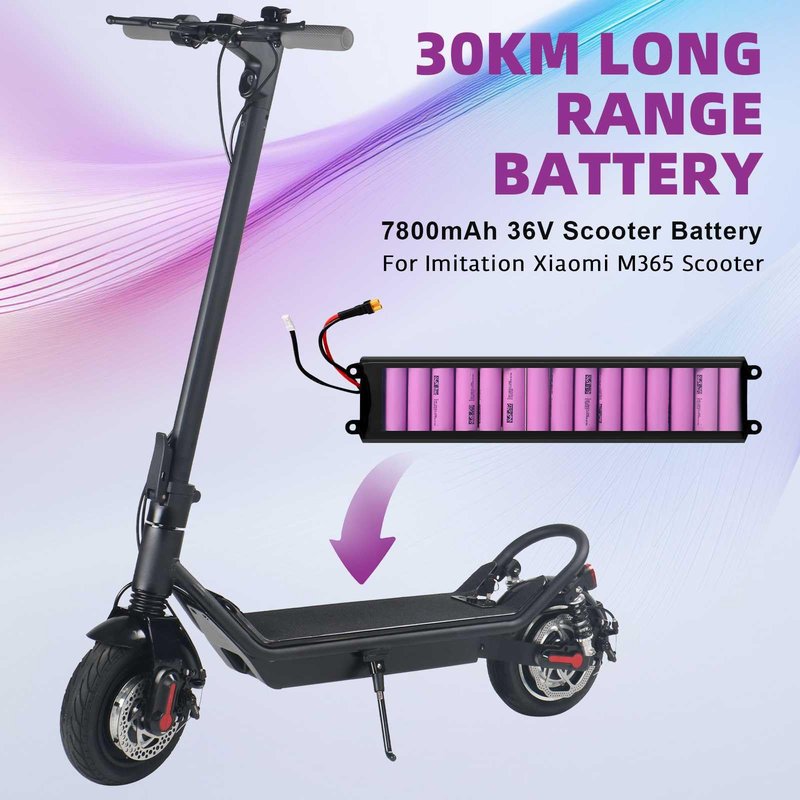 COASTA Electric Scooter Battery, 36V 7.8Ah M365 Scooter Battery Pack for M365 Electric Scooter 1:1-1:2 High Imitation Scooter -Without Communication 13.18x2.85x1.62Inch(LxWxH)