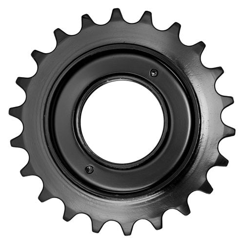 Hycline Single Speed Bike Freewheel: 22T Compatible with 1/2''×1/8'' Bicycle Freewheel - Threaded Type Freehub Replacement Parts (Black)