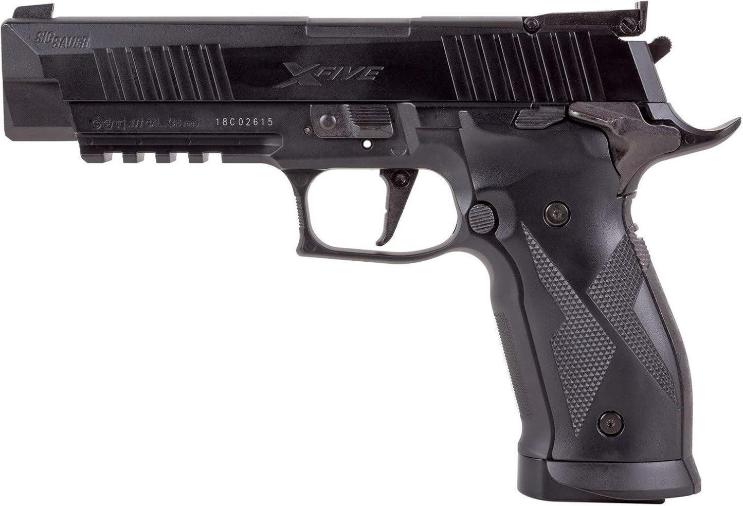 Sig Sauer X-Five .177 Caliber CO2-Powered Semi-Auto Air Pistol - 20rd Magazine, Black Finish