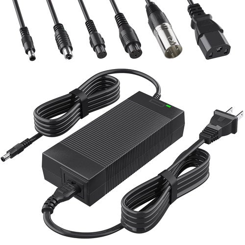 Qoovi UL Certified 54.6V Electric Scooter Charger with 7-in-1 Connectors for 48V Lithium Battery,Ebike Charger for Razor,Gotrax,Jetson,Voyage,Ninebot,Segway,Swagtron,Pocket Mod, Sports Mod