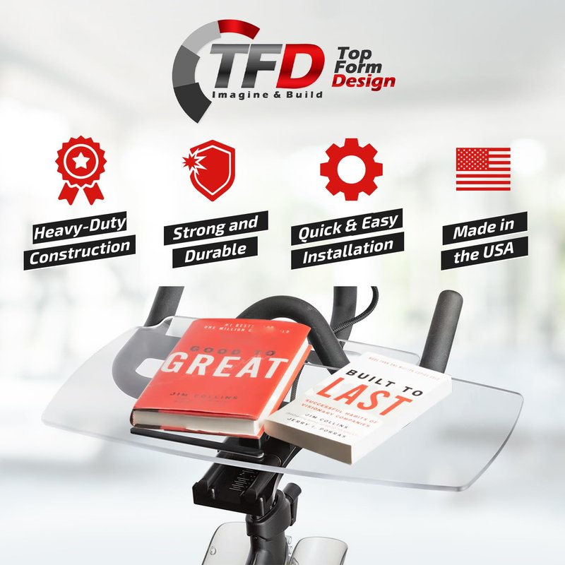 TFD Sidewinder | Compatible with Peloton Bike (Original GEN 3 ONLY) | Laptop Desk Tray - Premium Holder for Laptop, Tablet, Phone, Books & More - The Ultimate Peloton Accessories (Sidewinder Tray)