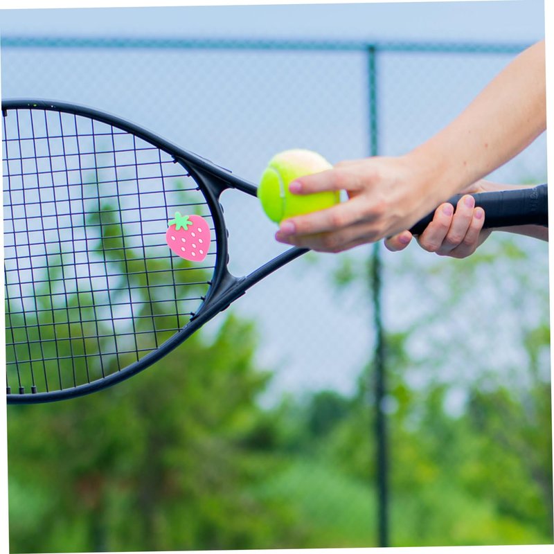 Kisangel Tennis Racket Shock Absorber 2 Pieces Mini Vibration Dampeners for Stable Comfortable Play Lightweight and Easy to Install Tennis Accessory