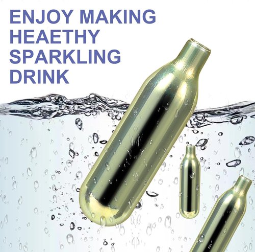 CO2 Soda Chargers - Food Grade 8g Cartridges for Soda Makers | Non-Threaded, 10 Pack