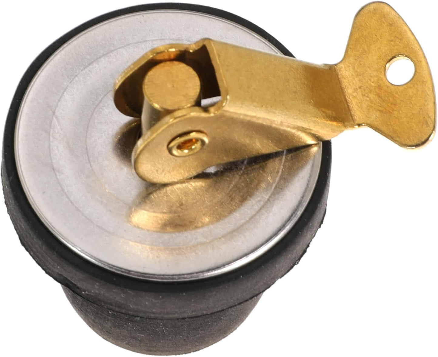 Brass Boat Drain Plug - Durable Snap Rubber Plug for Marine Deck Accessories