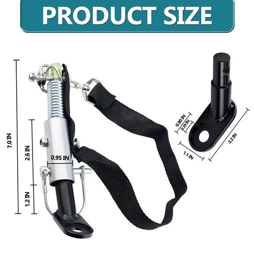 Bike Trailer Hitch Connector Coupler Bicycle Adapter for Children's Trailers,Cargo and Pet Bicycle Trailers,Black Adapter Accessories by Cenipar