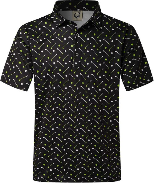 Hardaddy Men's Moisture-Wicking Polo Shirt - Dry Fit Short Sleeve Golf Shirt in Various Colors