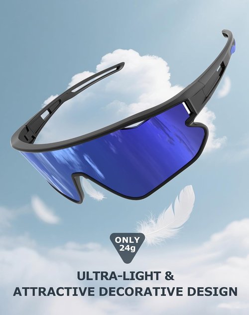 KALIYADI Polarized Sunglasses - UV400 Protection for Men | Ideal for Cycling and Running
