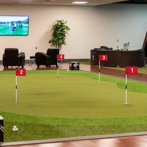 KINGTOP Numbered Golf Flag 8x6 Inch – Upgraded Double Layer 420D Nylon, Double Sided Printing, Tube Inserted – Mini Practice Putting Green Flags for Yard, Red #1-3