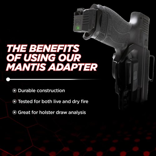 Mantis MagRail Magazine Floor Plate Rail Adapter Compatible with S&W M&P Shield 9mm | for Use with the MantisX Dry Fire Training System