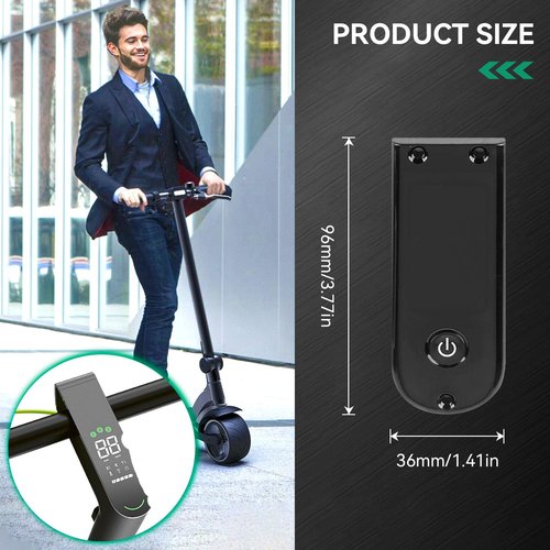 Agatige Electric Scooter Controller Control Board, Scooter Digital Display Dashboard with Panel Cover for Ninebot MAX G30 Electric Bicycle