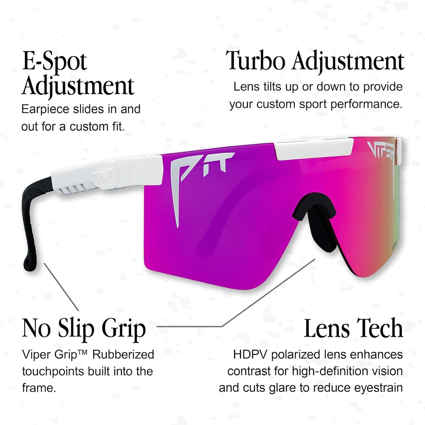 Pit Viper Sunglasses - Original 2.0 | Polarized Lenses | Indestructible Frame | Adjustable Fit