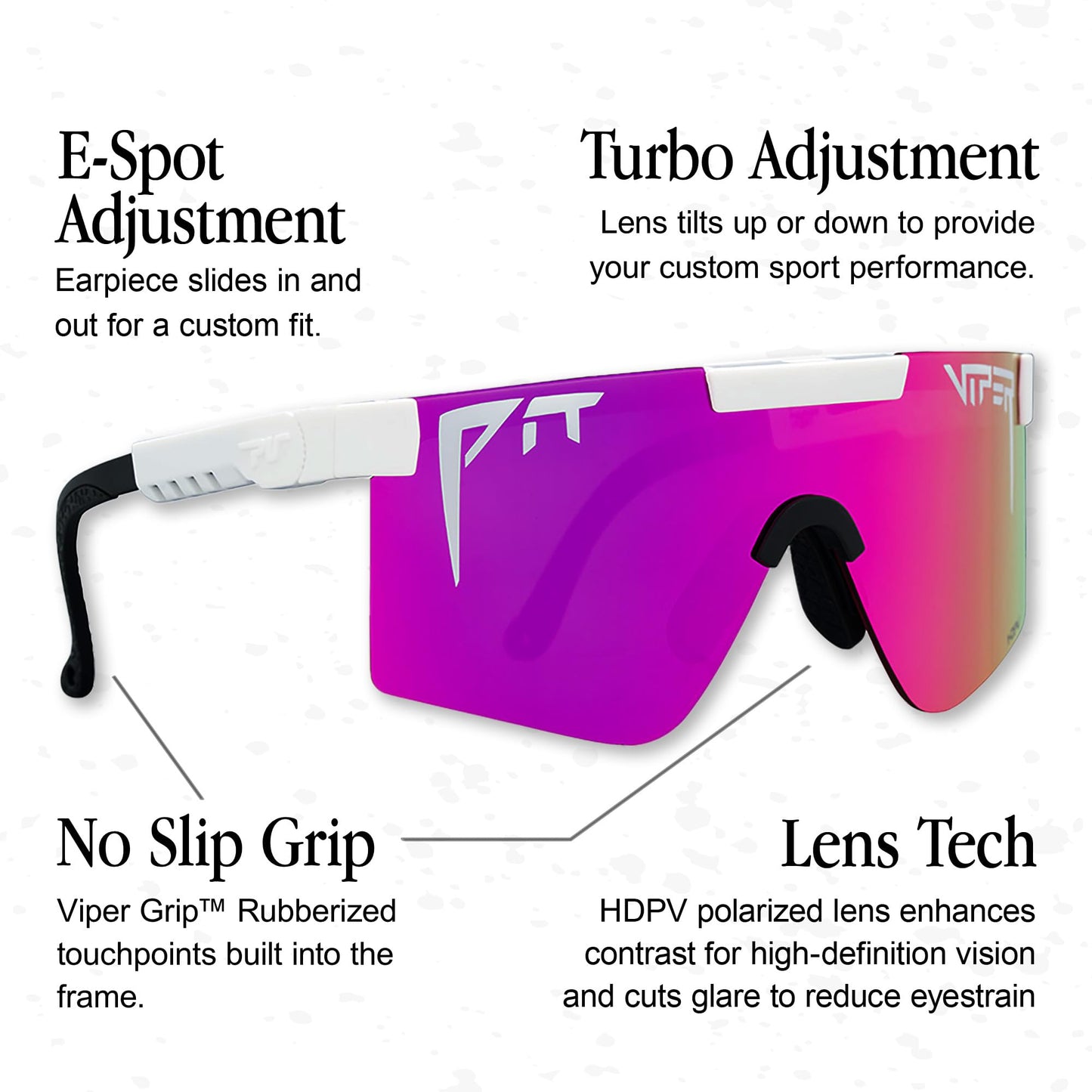 Pit Viper Sunglasses I The Original 2.0 I Regular Fit I HDPV Polarized Lens, Indestructible Frame I Turbo Adjustable for Perfect Fit I Micro Fiber Bag & Retainer Straps I Orange Lens, Black Frame