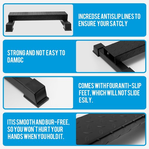 Steel Calf Raise Block – Heavy Duty Calf Stretch Platform for Seated & Standing Calf Raises, Calf Extension, Dumbbell Calf Raise & Leg Strength Training Equipment for Home Gym (4.61)