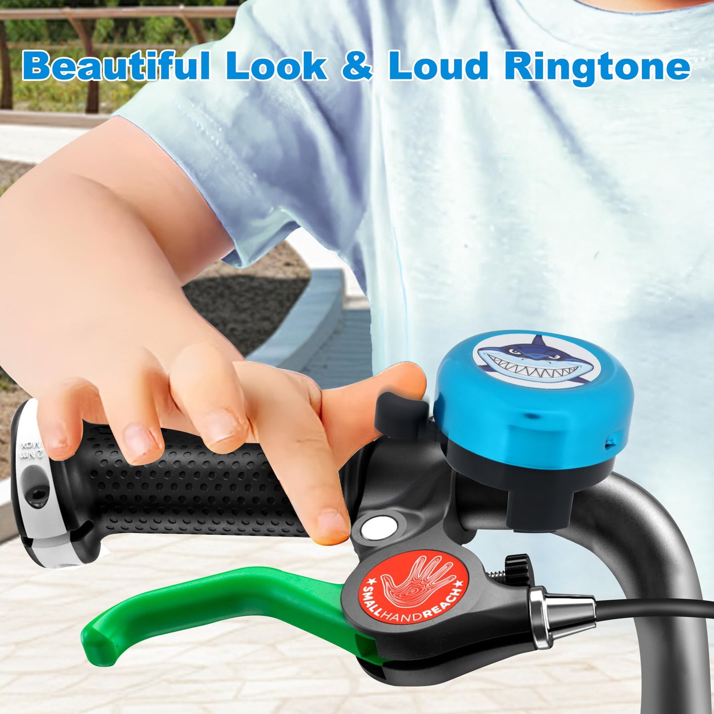 Bike Bell Compatible with Woom-Aluminum,Loud Crisp Clear Sound,6cm / 2.36in Diameter,1 Pack(Blue)