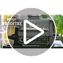 Ninja Woodfire 14.6x11x2.2 in Outdoor Flat Top Griddle Plate for OG700 Series – Ceramic Coated, Black/Grey