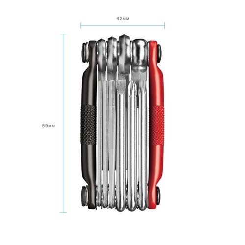 Crankbrothers Multi Tool M 10 Matte Black Red