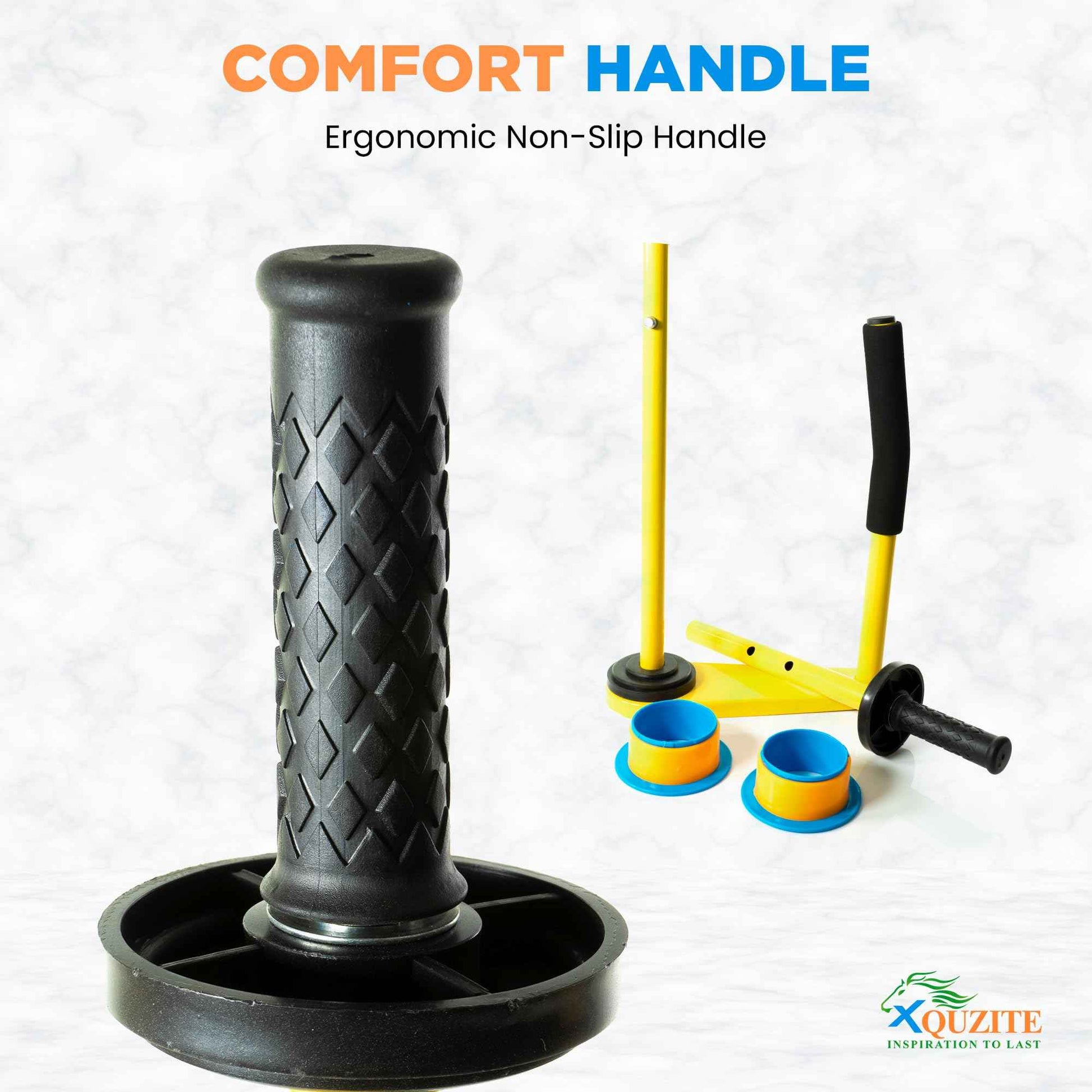 XQUZITE Adjustable Heavy Duty Stretch Film & Plastic Wrap Dispenser – Shrink Wrap Handle for 18" & 20" Rolls – Boxes and Pallet Wrapping Machine for Industrial, Commercial & Home Use