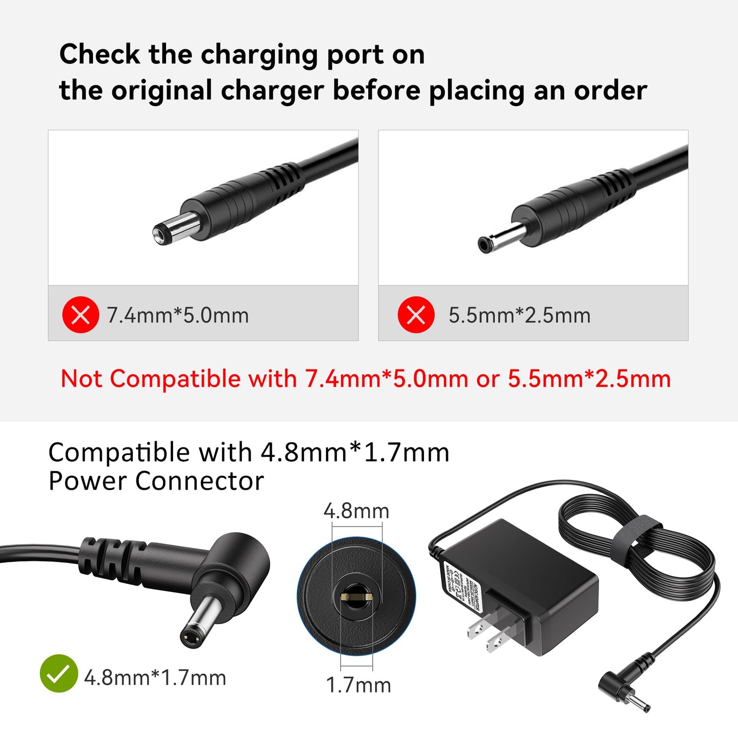 30.45V Vacuum Charger Compatible with Dyson V10 V11 V12 V15 SV12 SV14 SV16 SV20 SV22 Cyclone Absolute Animal Motorhead Cordless Vacuum Power Supply Replacement Charger