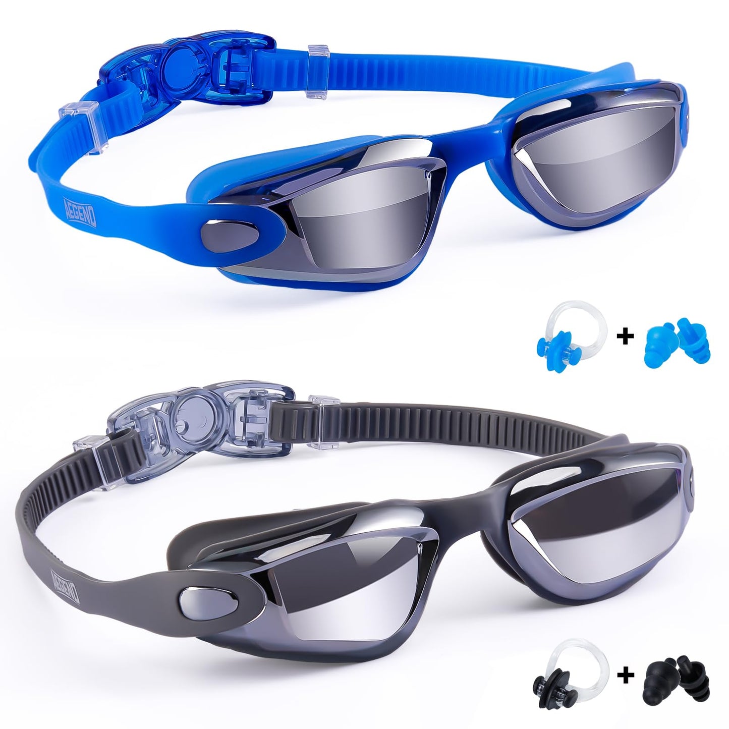 Aegend Swim Goggles for Kids Youth 3-14 Anti-Fog Anti-UV Comfort Fit Goggles for Swimming