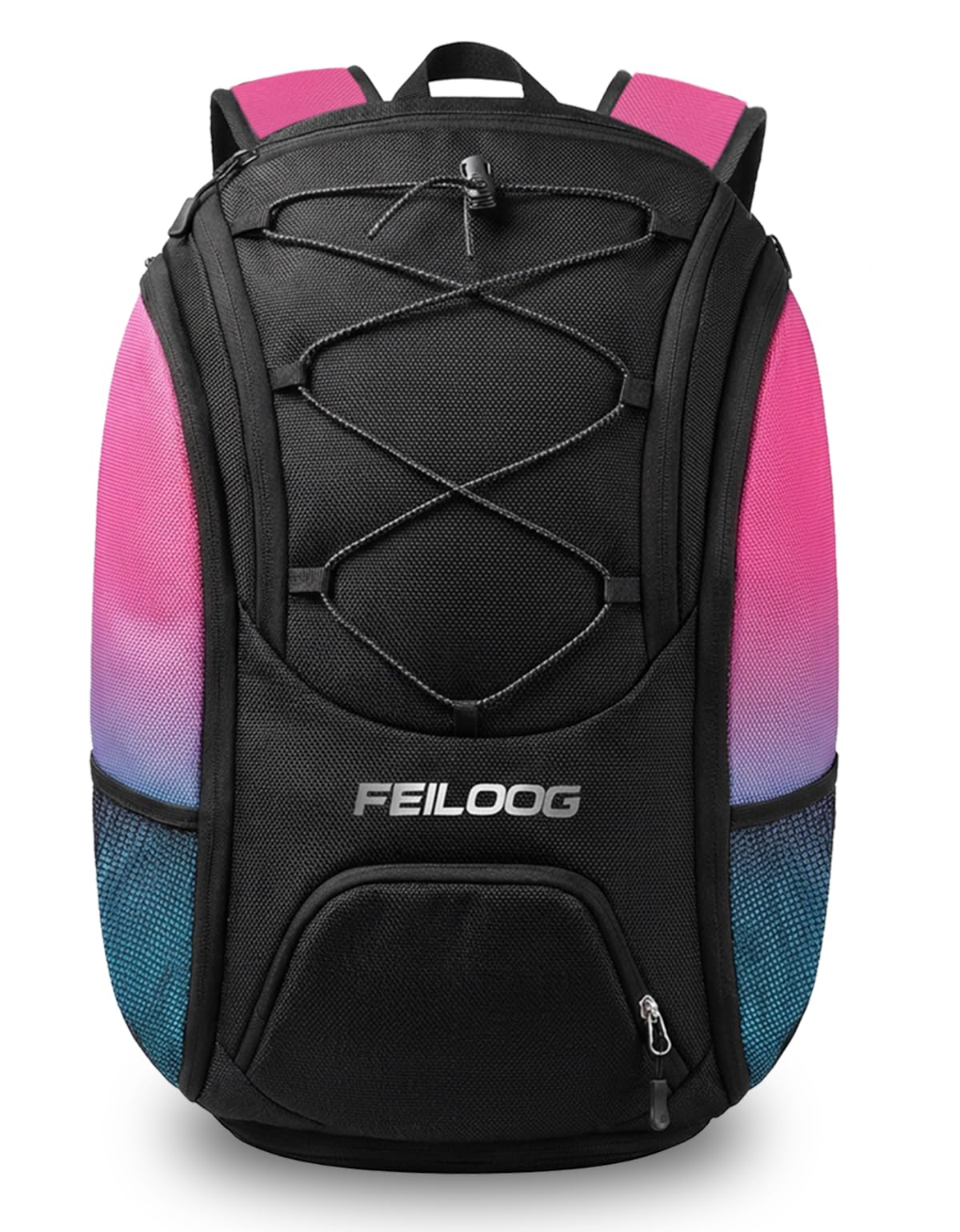 FEILOONG Gym Backpack for Women with Shoe Compartment, 45L Waterproof Sports Travel Backpack with Wet Pocket for Women Men, Durable Bag for Outdoor, Gym & Workout